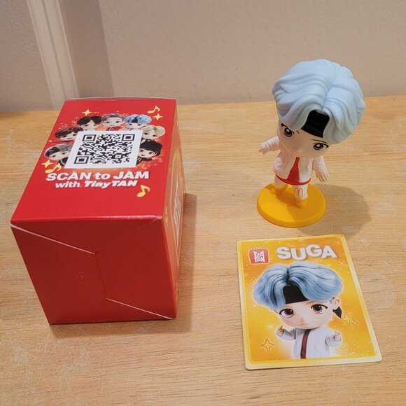 BTS Boys Suga Tiny Tan 2025 McDonalds Happy Meal Toy Encore Limited Edition - Picture 7 of 7